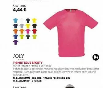 t-shirt de sport 