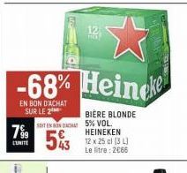 bière blonde Heineken