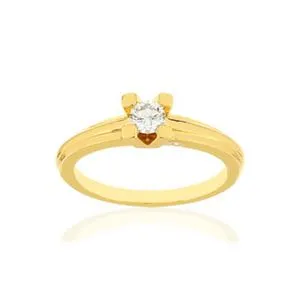 Solitaire VAN BRILL or jaune 750, diamants. offre à 1095€ sur Maty