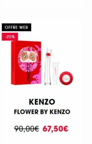 offre web  -25%  vezno  kenzo  flower by kenzo  90,00€ 67,50€ 