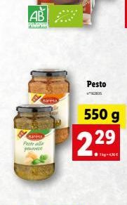 AB  A  Haresa  Bares Peste alla gervere  Pesto  2835  550 g  229  T-4  