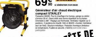 générateur d'air chaud Stanley