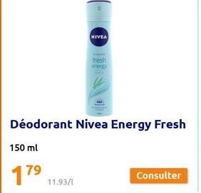 NIVEA  11.93/1  fresh  mergy 