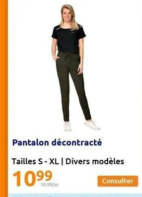 pantalon décontracté  tailles s-xl | divers modèles  consulter 