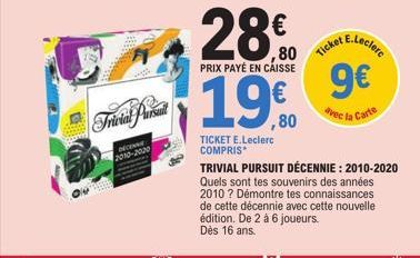 trivial pursuit E.Leclerc