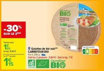 galettes de blé Carrefour
