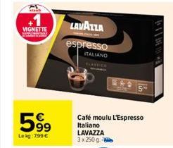 café moulu lavazza