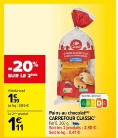 pains au chocolat Carrefour