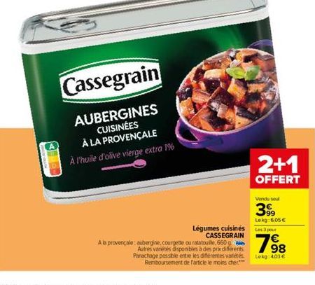 aubergines Cassegrain