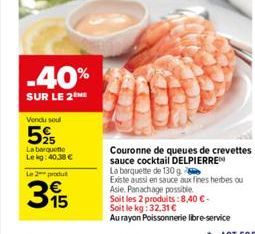 queues de crevettes Delpierre