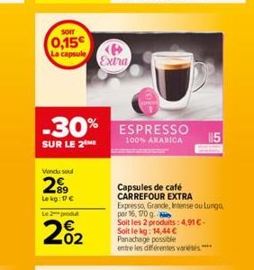 capsules de café Carrefour