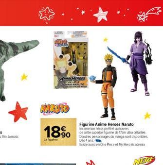 18%  La figurine  ANIME HEROES  MAKI NARUTO  Figurine Anime Heroes Naruto Incame ton héros préféré au travers  de cette superbe figurine de 170m ultra détailée D'autres personnages du mange sont dispo