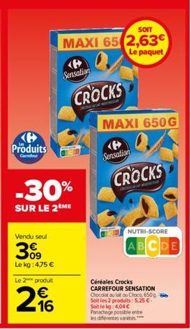 chocolat au lait Carrefour