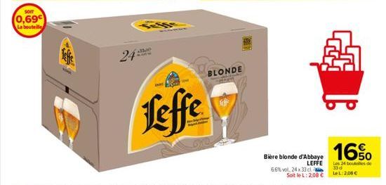 bière blonde Leffe