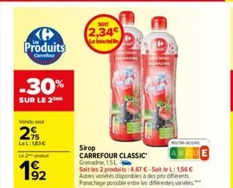 sirop carrefour