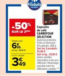 capsules de café Carrefour