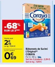 bâtonnets de surimi Coraya