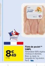 filets de poulet 