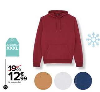 JUSQUAU  XXXL  19%  1299  Lo sweat-shirt  