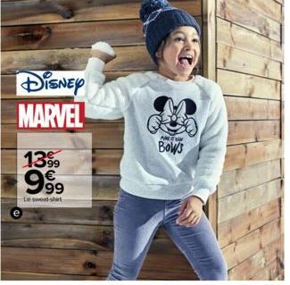 DISNEY MARVEL  1399  999  Le sweat-shirt  ANU  Bows 