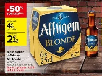 bière blonde affligem