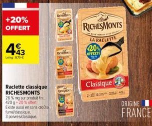 raclette RichesMonts