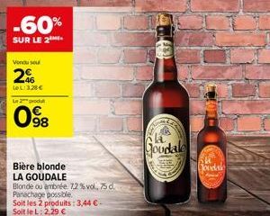 bière blonde La Goudale