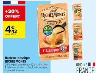 raclette RichesMonts