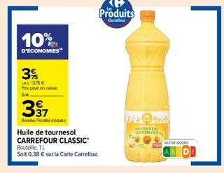 huile de tournesol Carrefour