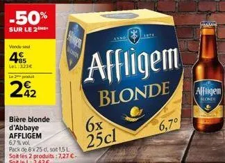 bière blonde affligem