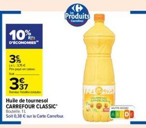 huile de tournesol Carrefour