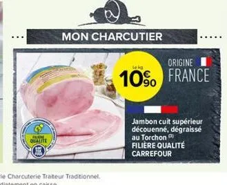 jambon cuit carrefour