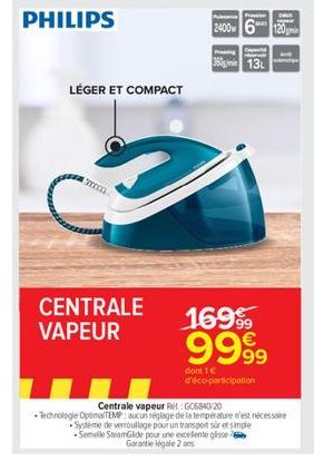 centrale vapeur Philips