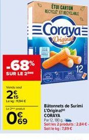 bâtonnets de surimi Coraya