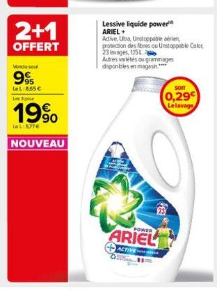 lessive liquide Ariel