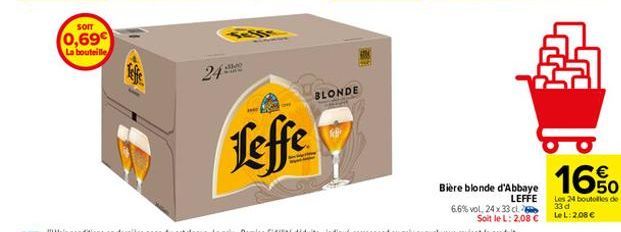 bière blonde Leffe