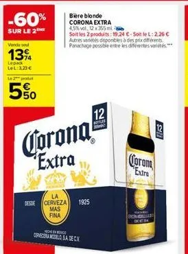 bière blonde corona