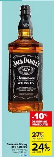 ****************  914  noz  jack daniel's  ola  no.7  tennessee  emai  whiskey  baten bettlan  a bandillary werke tenn  tennessee whisky jack daniel's old n7,40% vol honey, 39% vol. il  d  -10%  de re