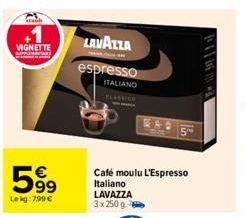 café moulu lavazza