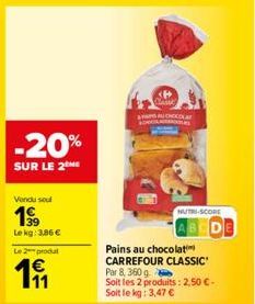 pains au chocolat Carrefour