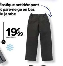 1999  Le  Élastique antidérapant et pare-neige en bas de jambe 