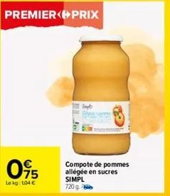 compote de pommes 