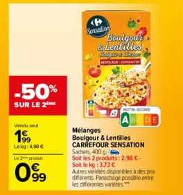 lentilles Carrefour