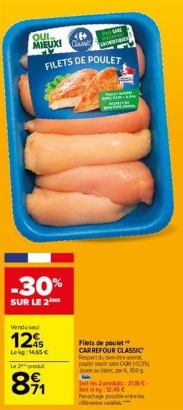 filets de poulet Carrefour