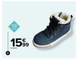 TEX  baby  15%⁹9  La paire 