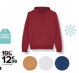 JUSQUAU  XXXL  19%  1299  Lo sweat-shirt  