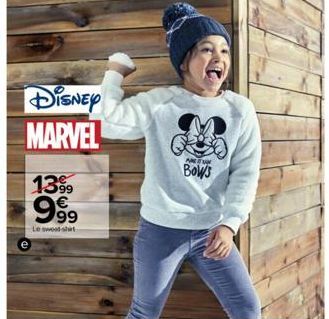 DISNEY MARVEL  1399  999  Le sweat-shirt  ANU  Bows 