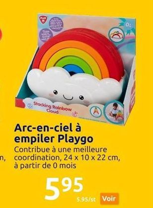 PLAY  Stacking Rainbow Cloud  D₂  5.95/st Voir 