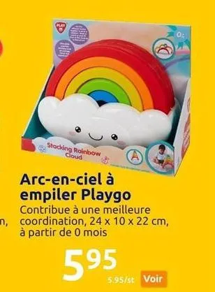 play  stacking rainbow cloud  d₂  5.95/st voir 