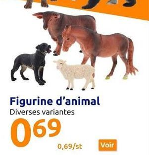 Figurine d'animal Diverses variantes  069  0,69/st  Voir 